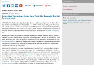 dentist in new york city, nyc cosmetic dentist, nyc dentist, smile makeover, porcelain veneers